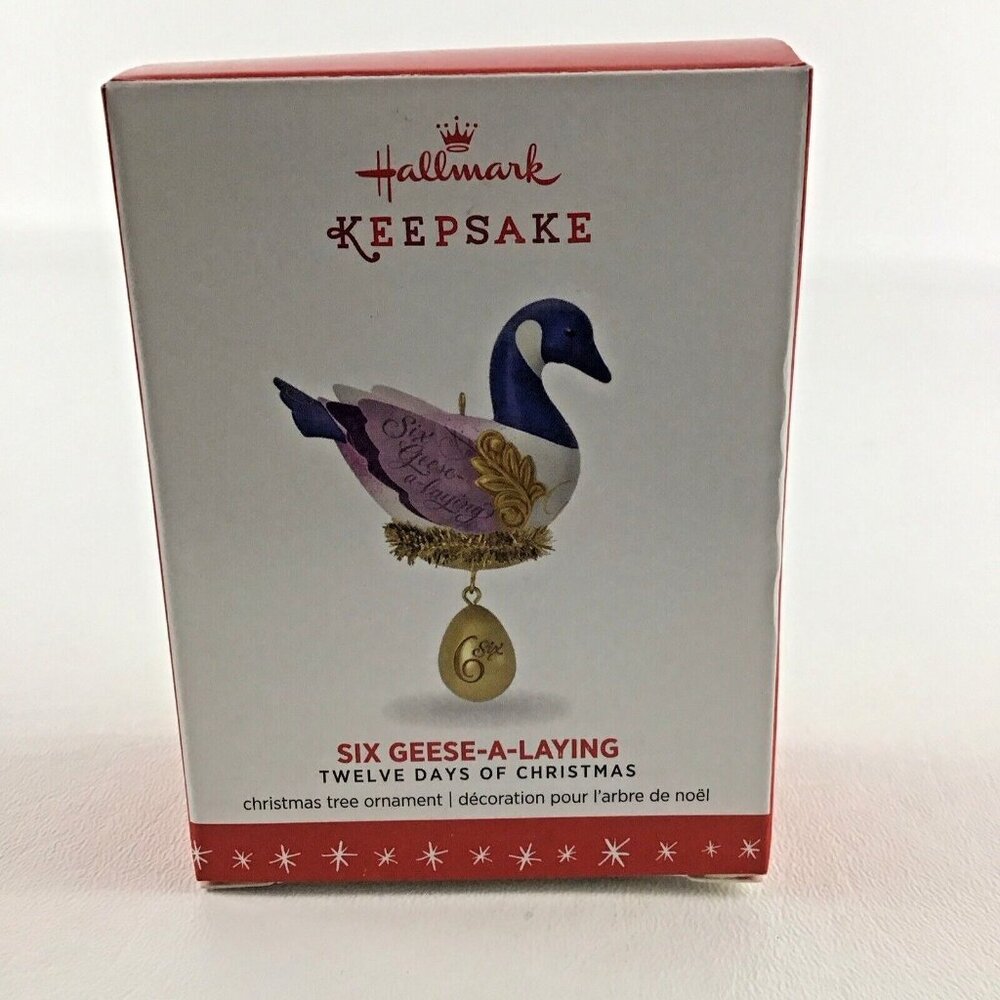 Hallmark Keepsake Twelve Days Of Christmas Ornament 6 Six Geese A Laying 2016